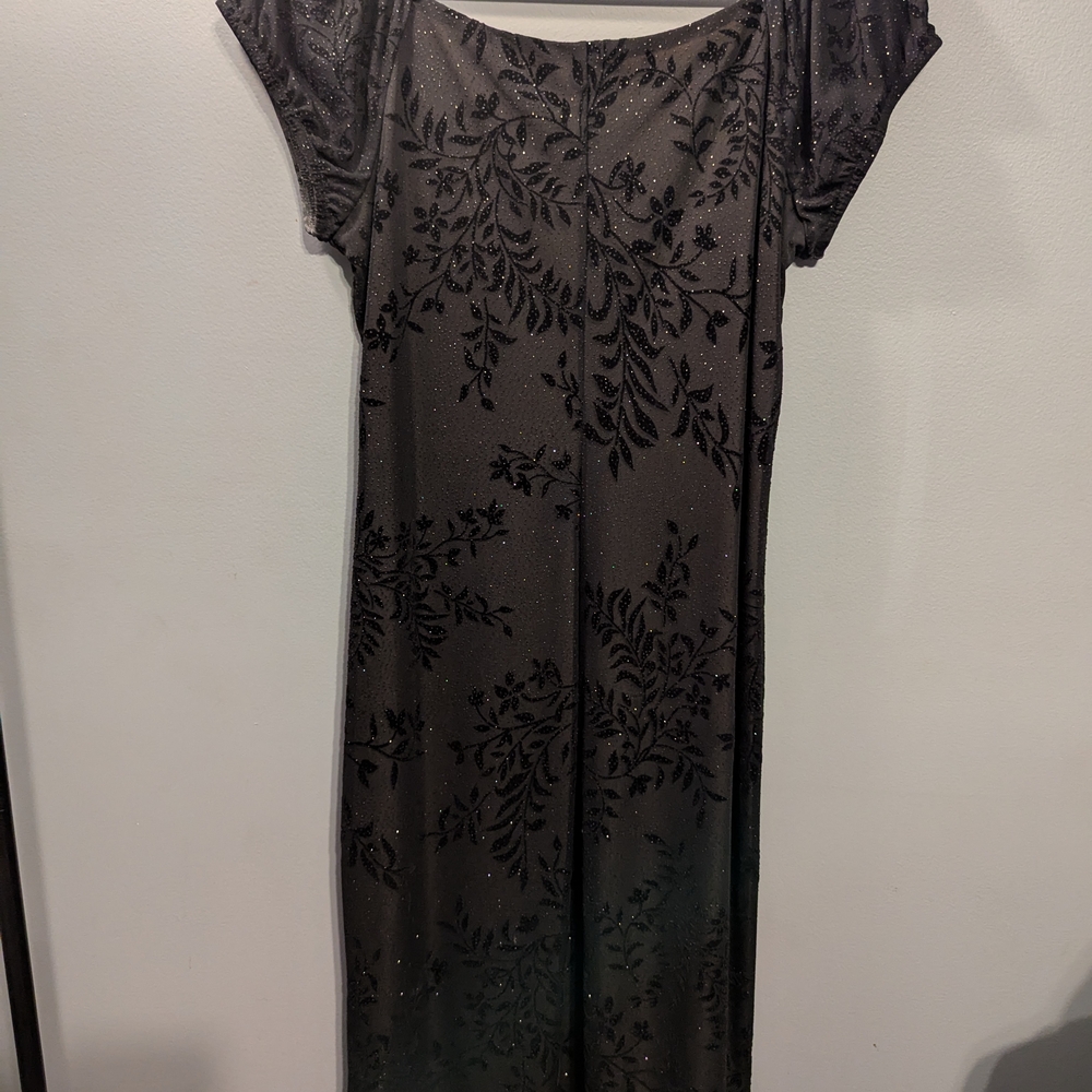 Elegant Black Floral Dress